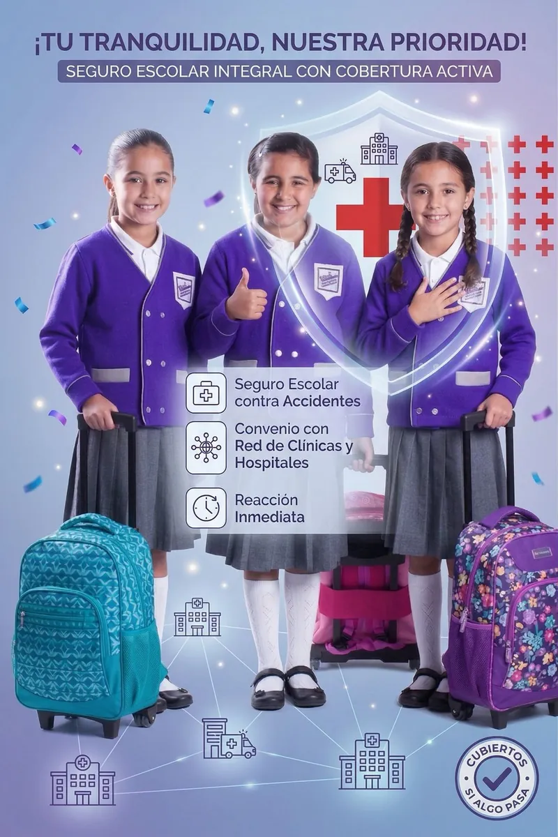 Alumnas de Colegio Banting protegidas con seguro escolar integral contra accidentes y convenio con clínicas