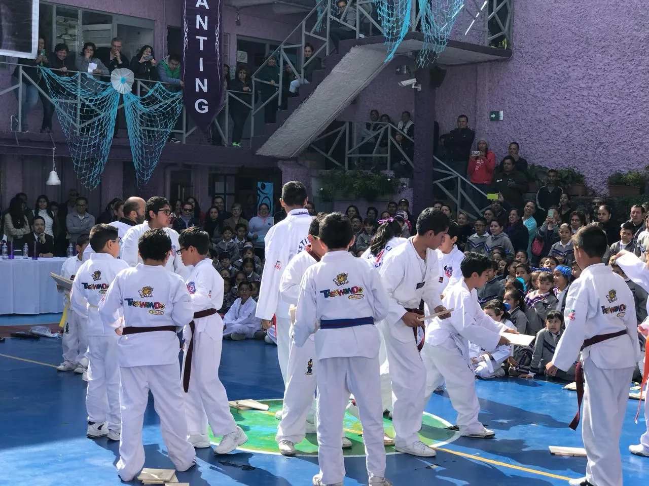 Students participating in extracurricular workshops